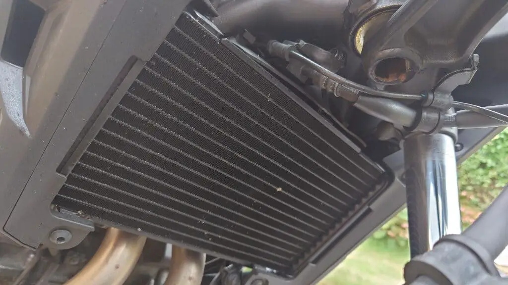 Motorcycle radiator on Honda CB500x 2020, motorcycle radiator