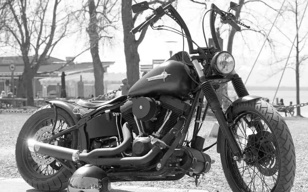 Cool motorcycle with Apehanger handlebars